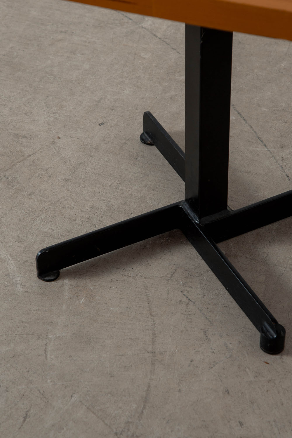 Dining Table by Charlotte Perriand for Les Arcs in Pine and Steel