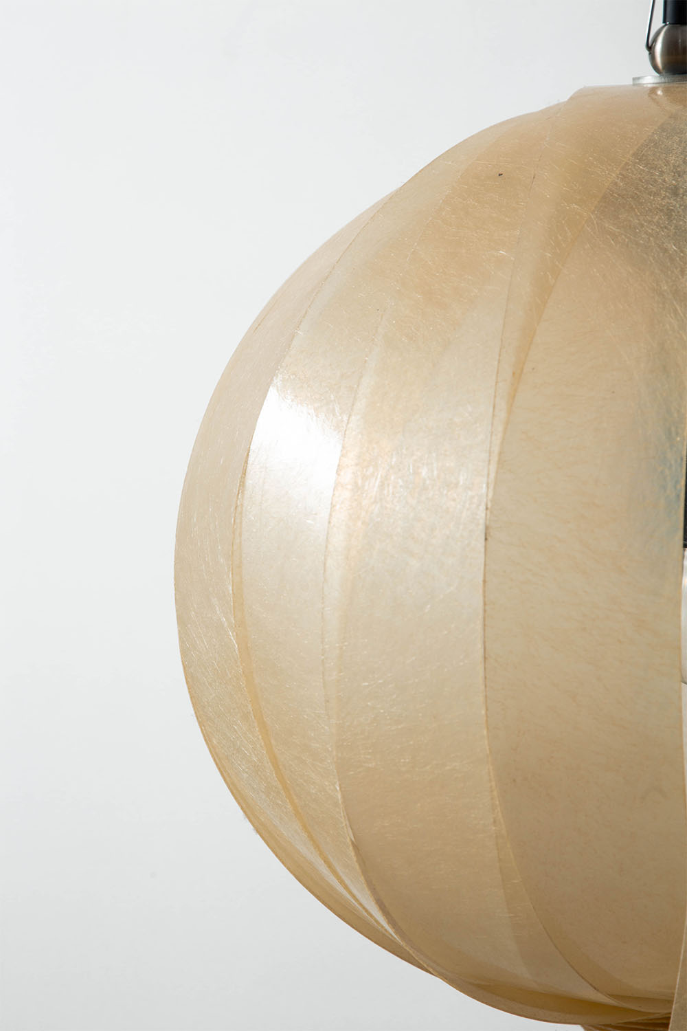 ‘Nautilus’ Pendant Lamp in Fiberglass and Metal