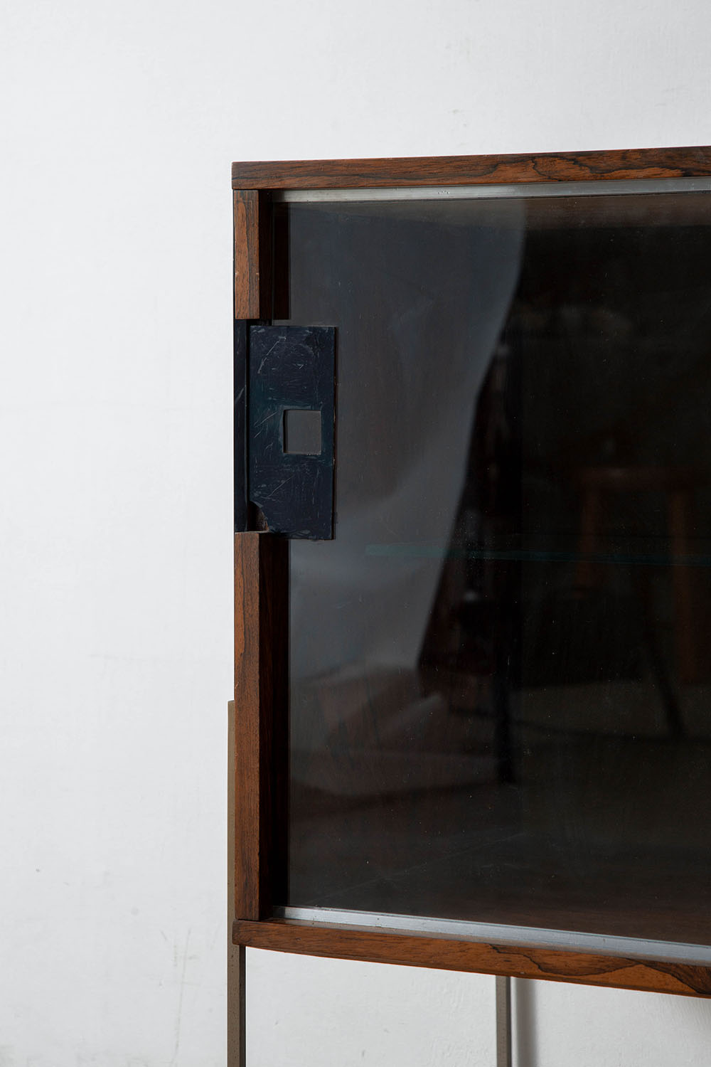 Sideboard in Wood , Glass and Metal