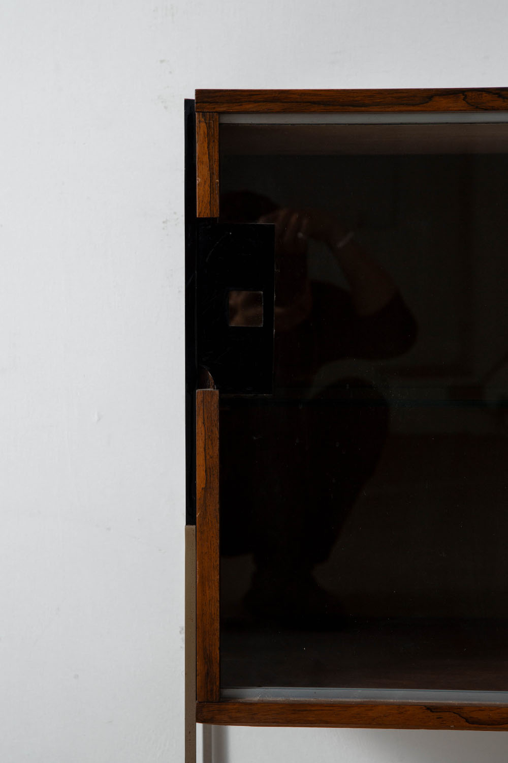 Sideboard in Wood , Glass and Metal