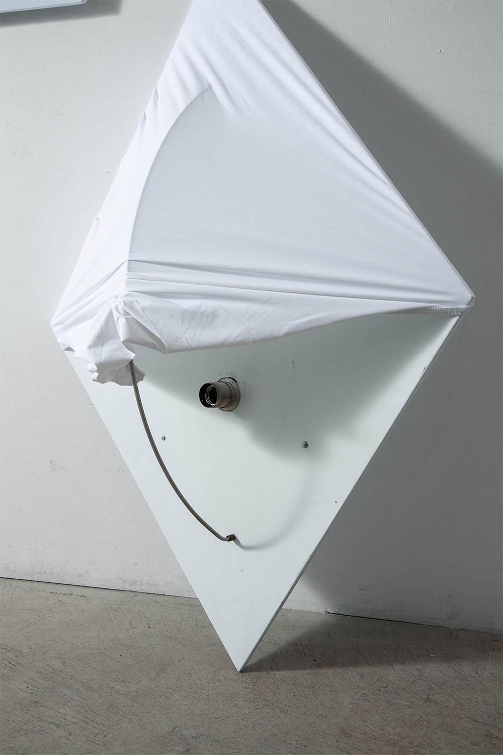 ‘Saori’ Wall Lamp by Kazuhide Takahama for Sirrah in Plastic and Polyesterin Metal and Fabric