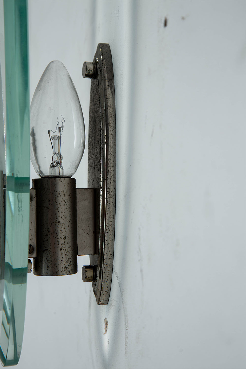 Wall Lamp for LUMI in Glass and Metal