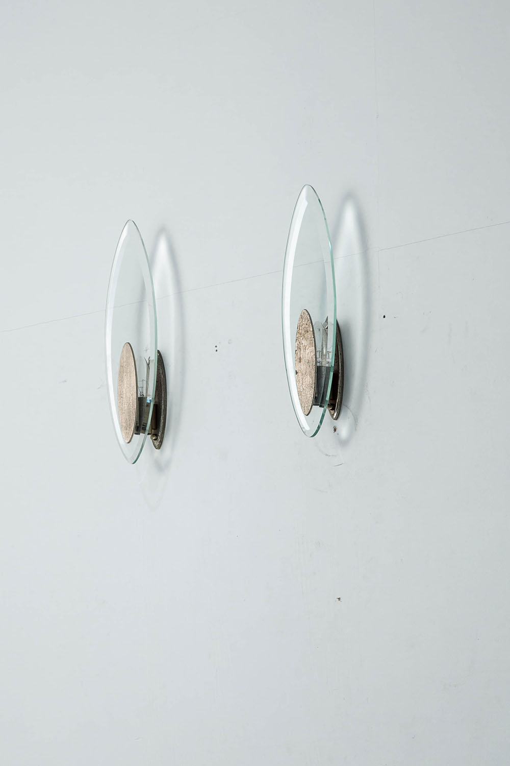 Wall Lamp for LUMI in Glass and Metal