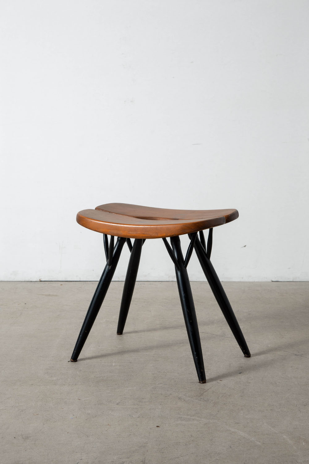 ‘Pirkka’ Stool by Ilmari Tapiovaara for Laukaan Puu in Wood