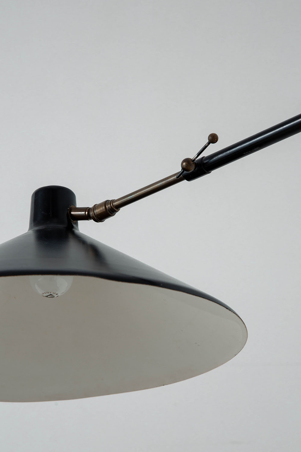 Wall Lamp in Steel and Brass