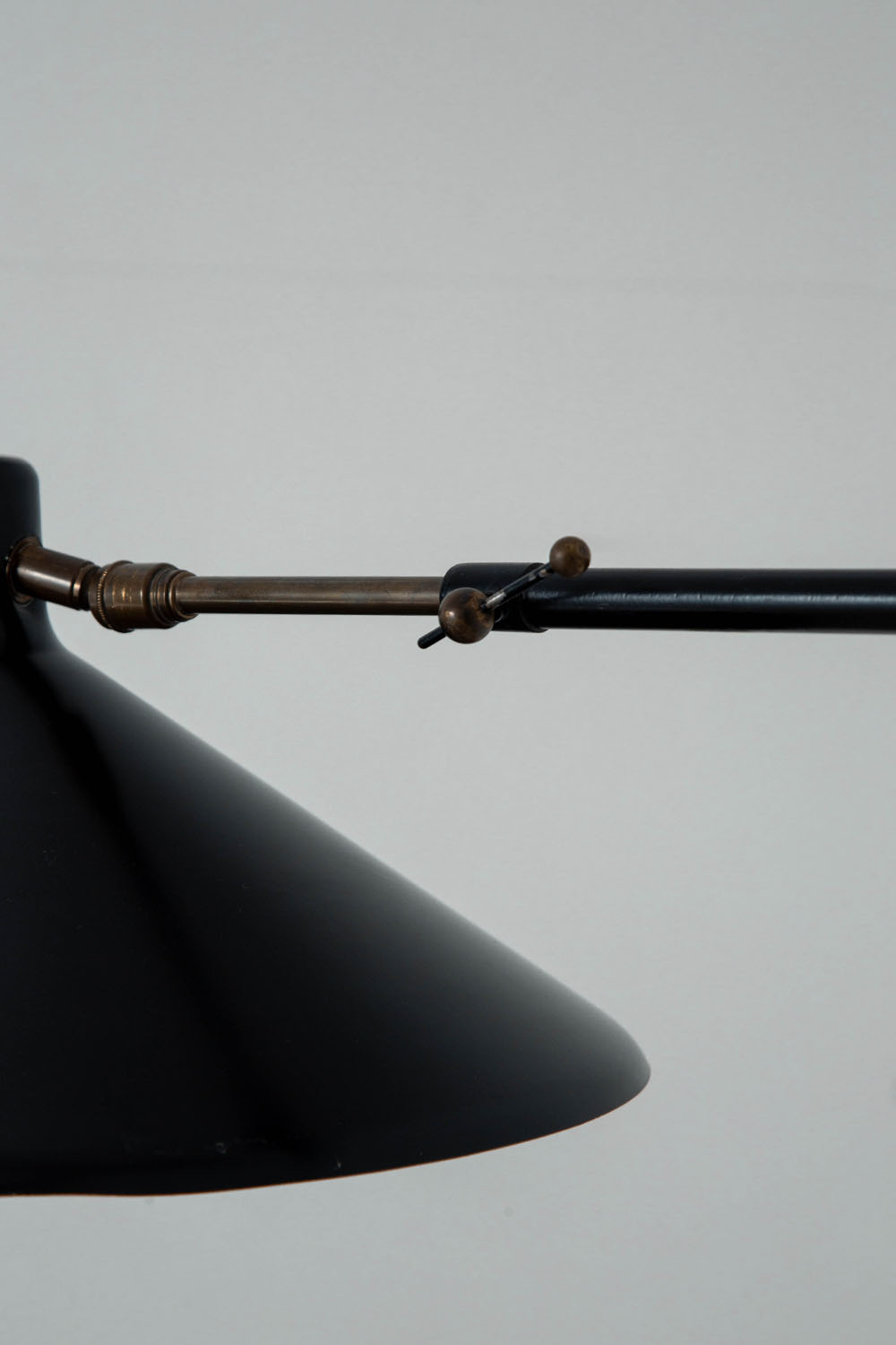 Wall Lamp in Steel and Brass