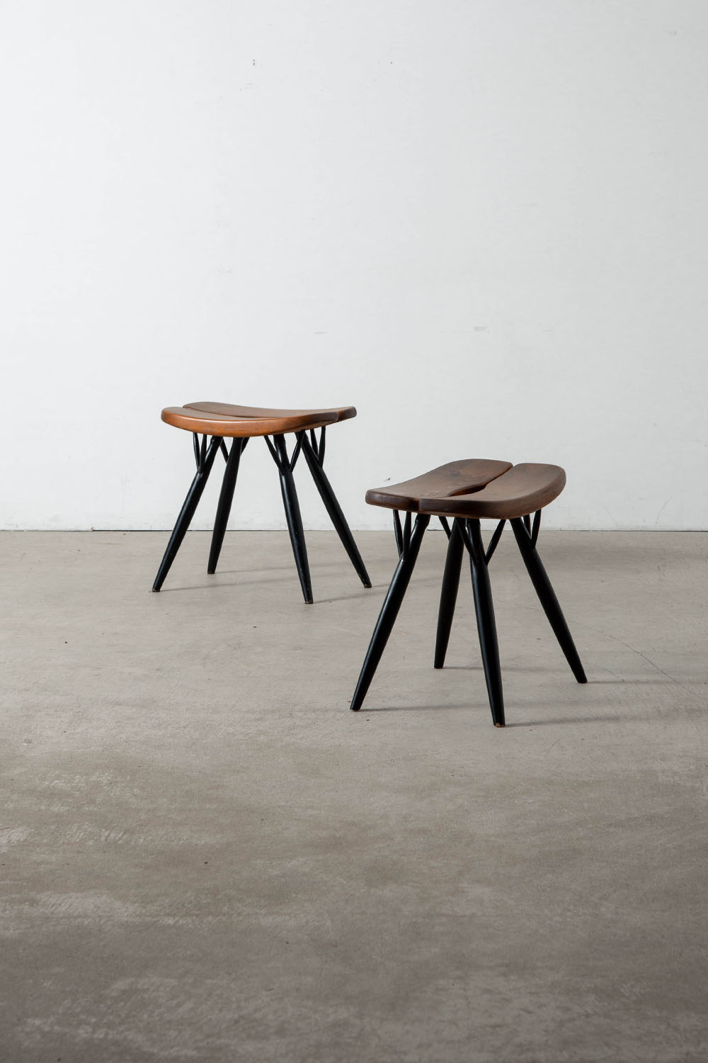 ‘Pirkka’ Stool by Ilmari Tapiovaara for Laukaan Puu in Wood