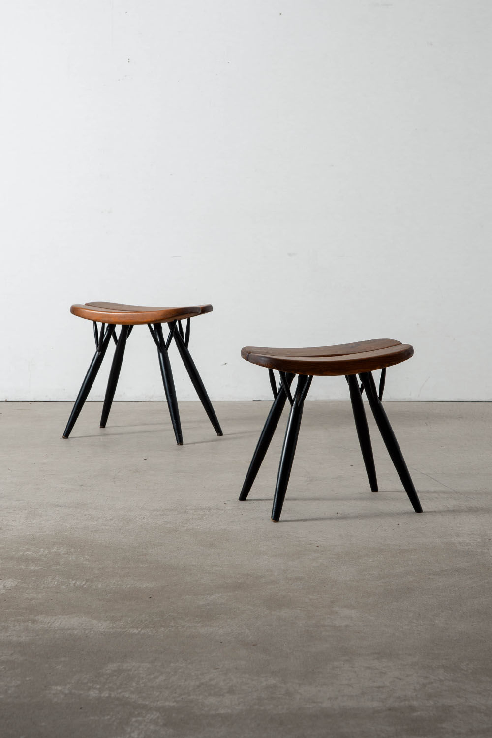 ‘Pirkka’ Stool by Ilmari Tapiovaara for Laukaan Puu in Wood