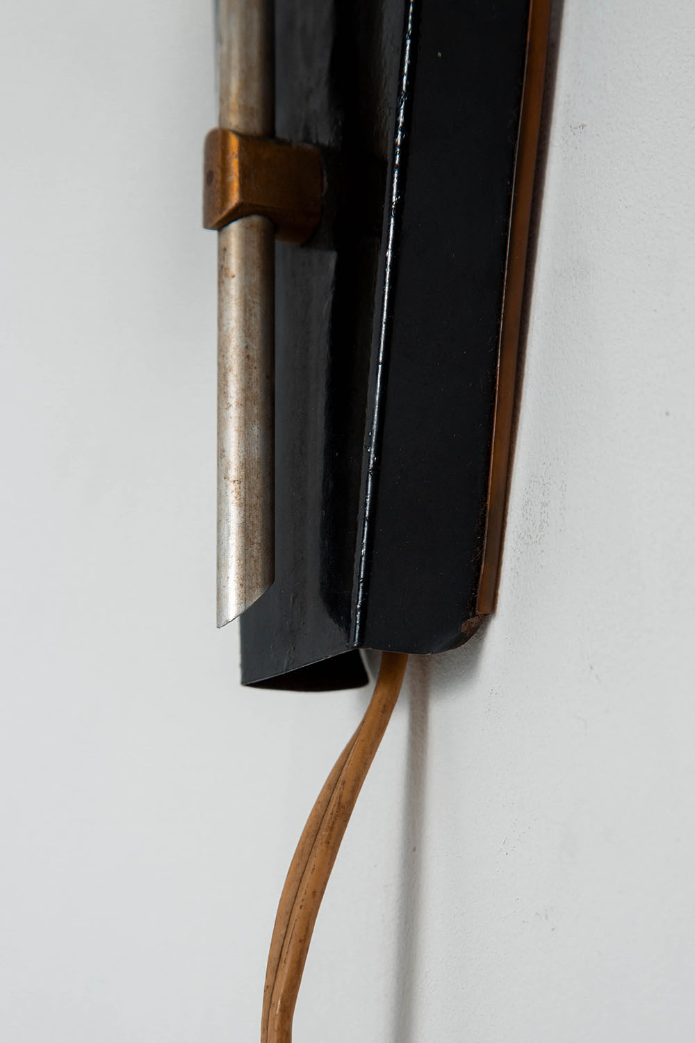 Wall Lamp in Steel and Brass