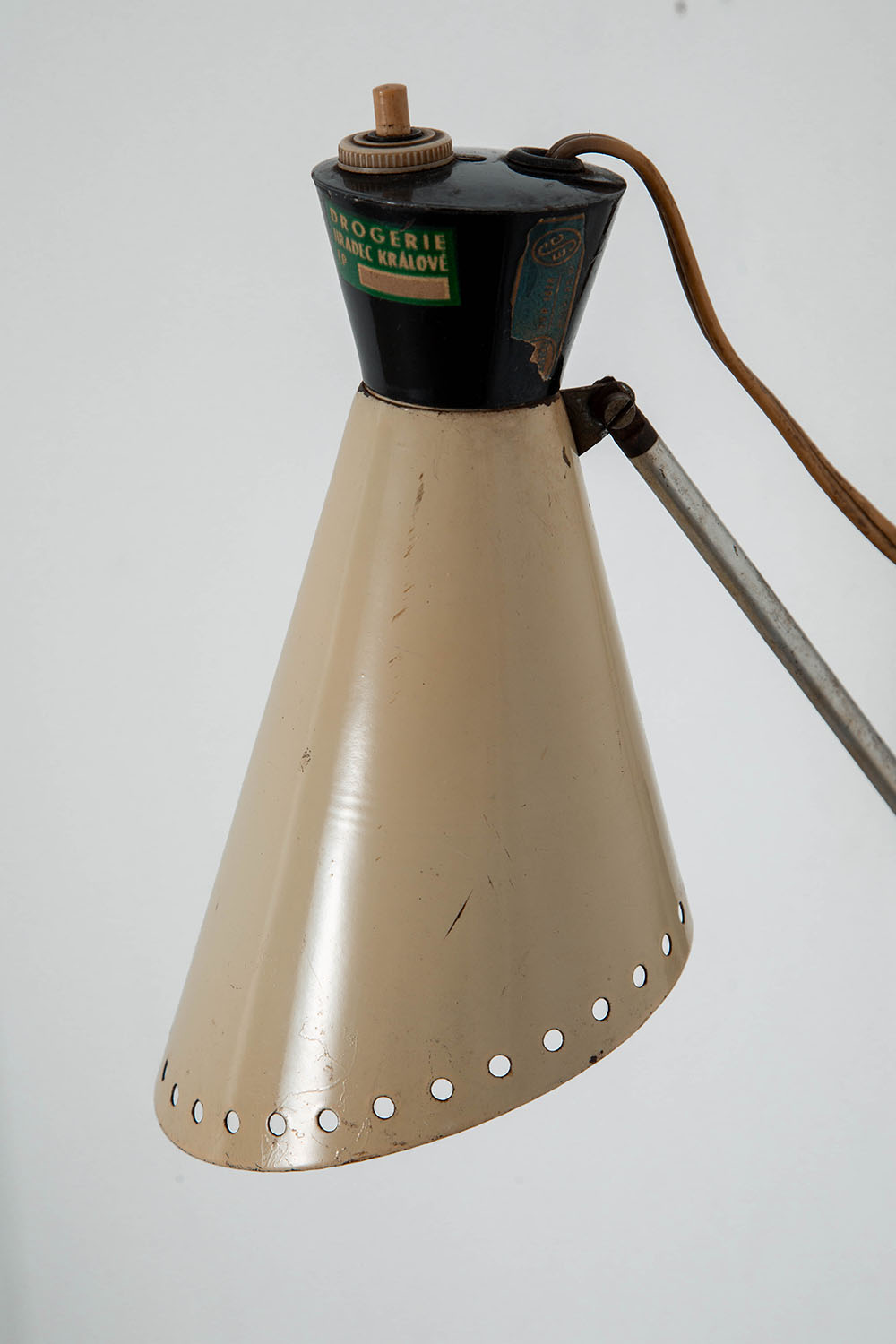 Wall Lamp in Steel and Brass