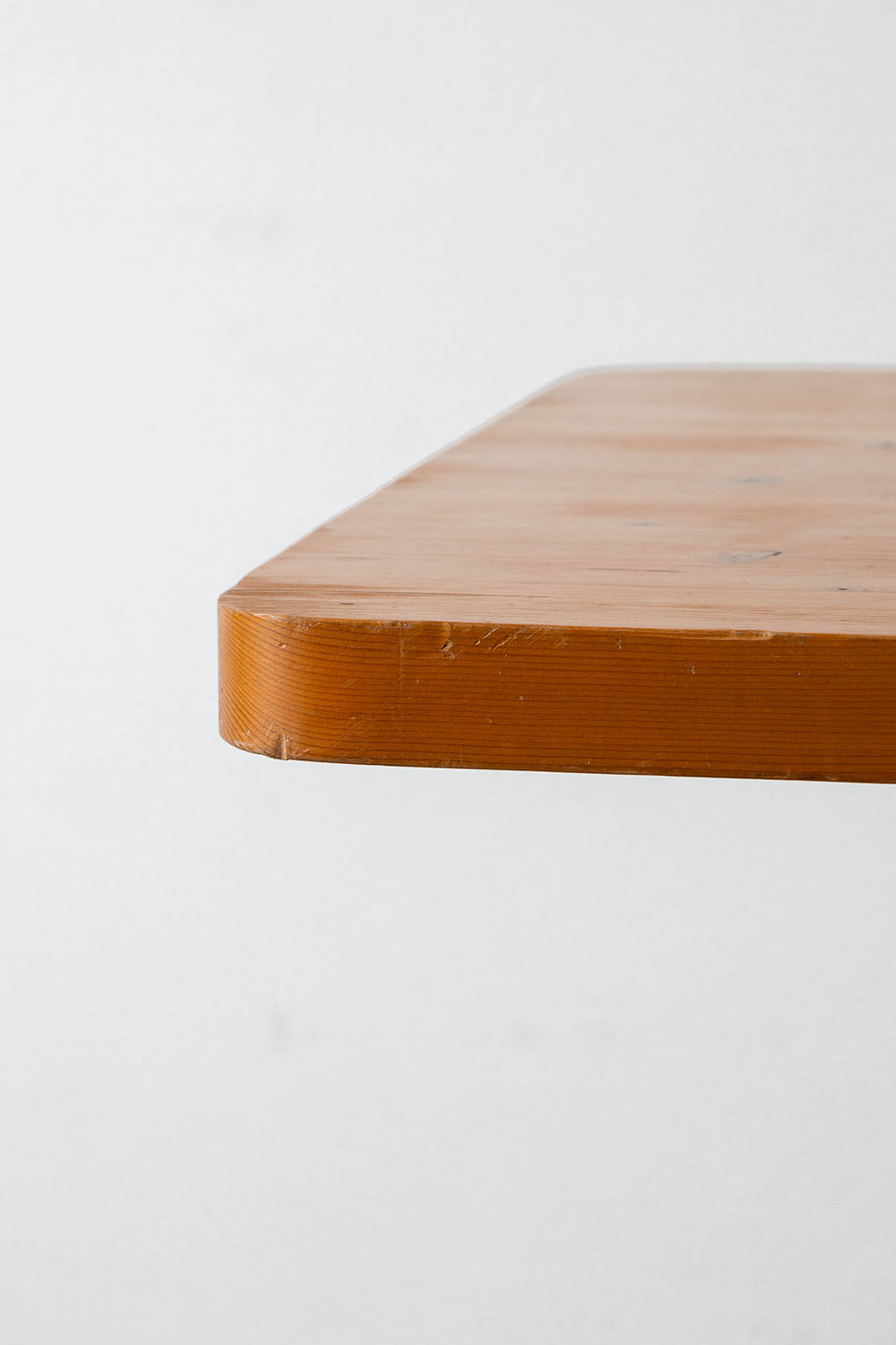 Dining Table by Charlotte Perriand for Les Arcs in Pine and Steel