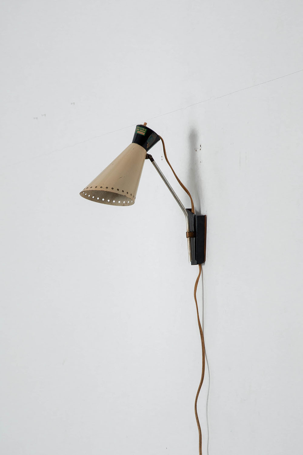 Wall Lamp in Steel and Brass
