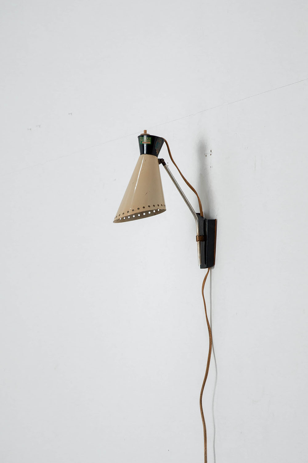 Wall Lamp in Steel and Brass