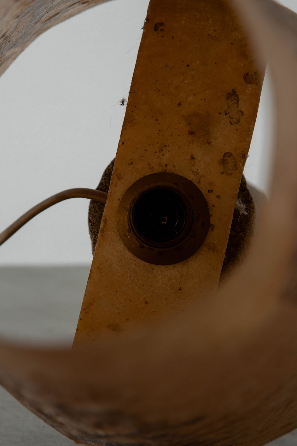 Table Lamp in Stone and Parchment