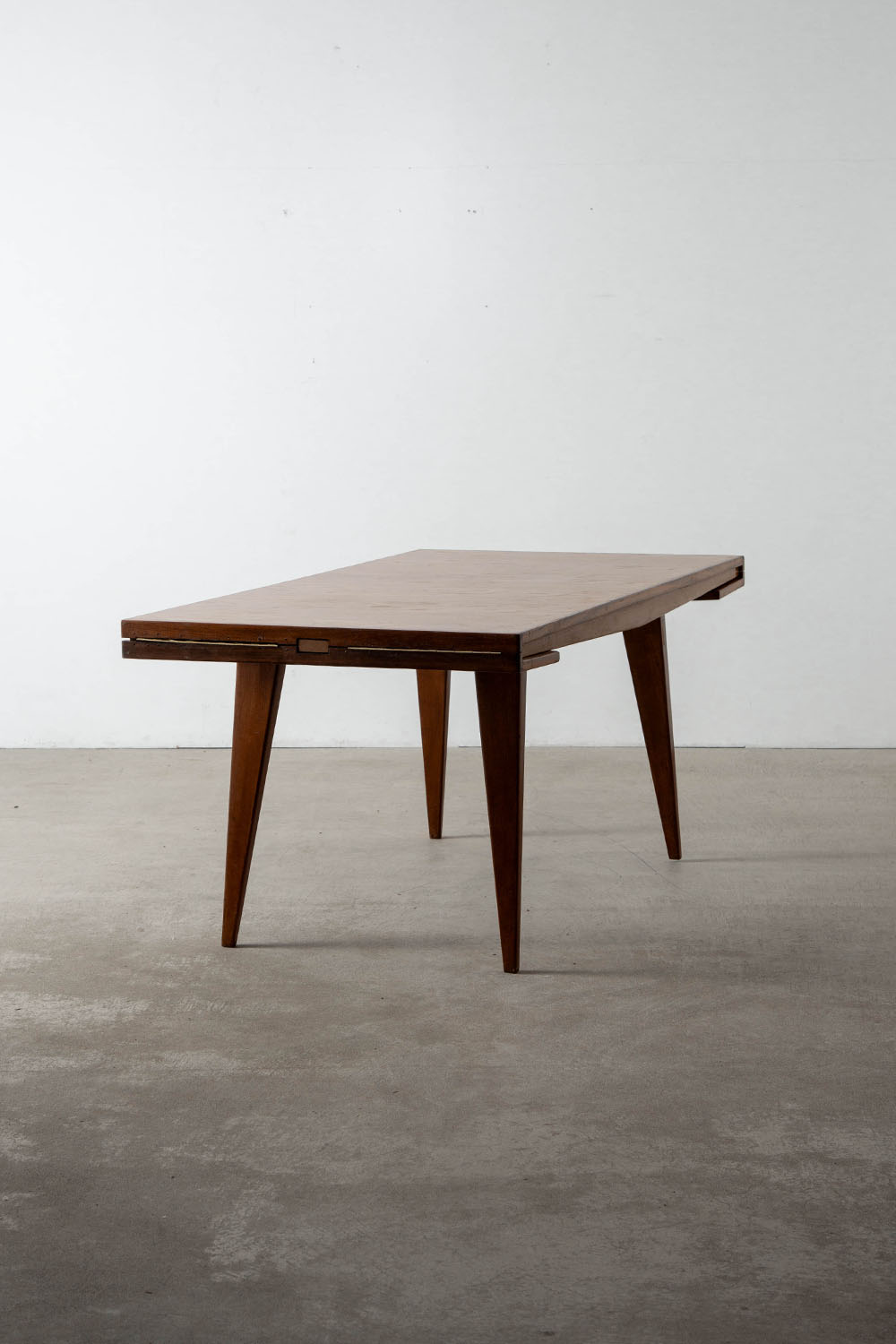 Extension Dining Table by André Sornay in Wood