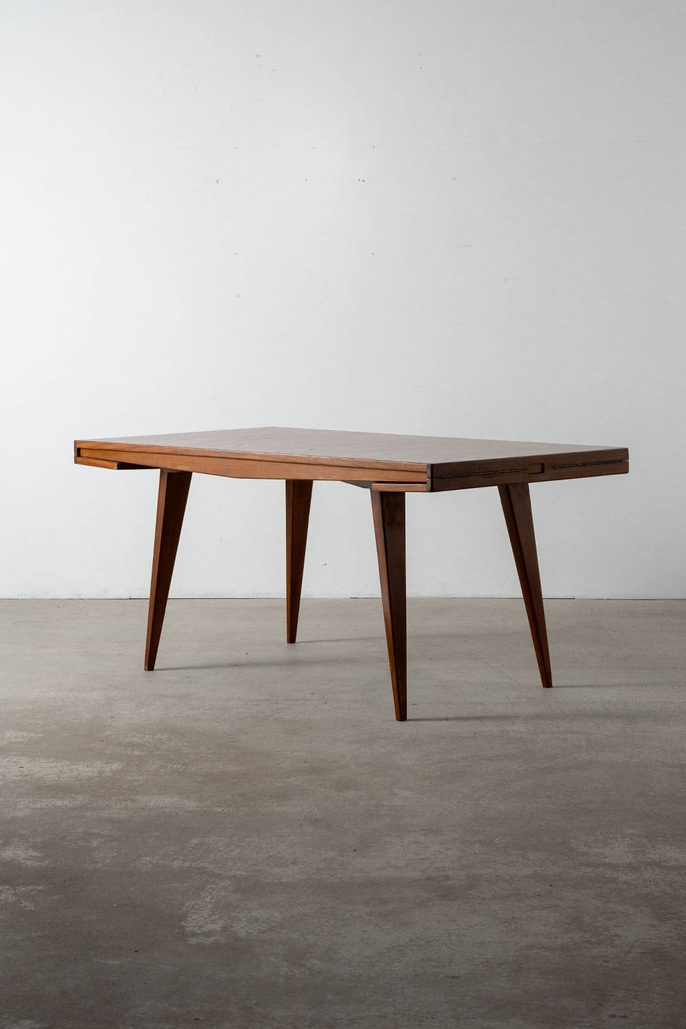 Extension Dining Table by André Sornay in Wood