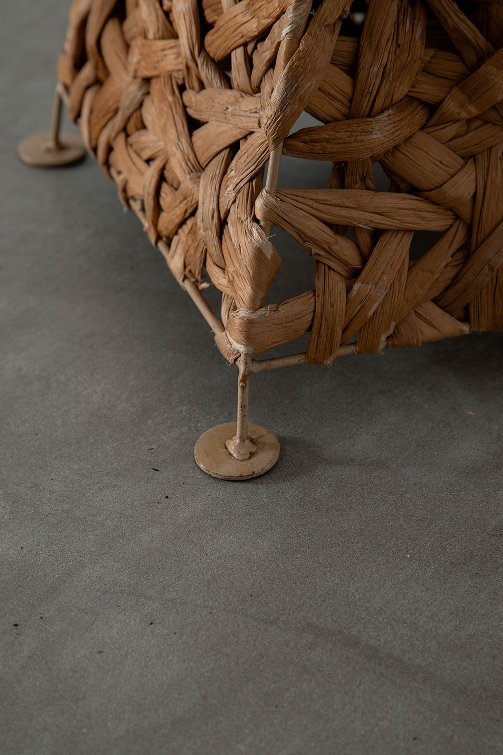 Table Lamp in Seagrass and Metal