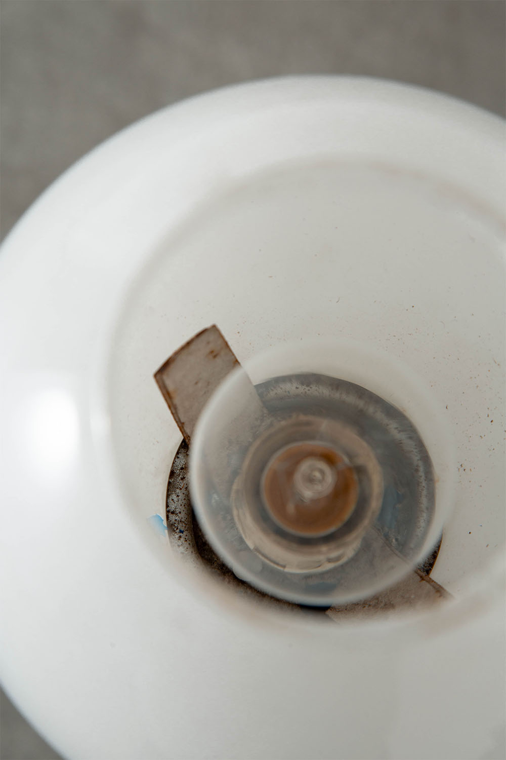 Table Lamp in Steel and Glass