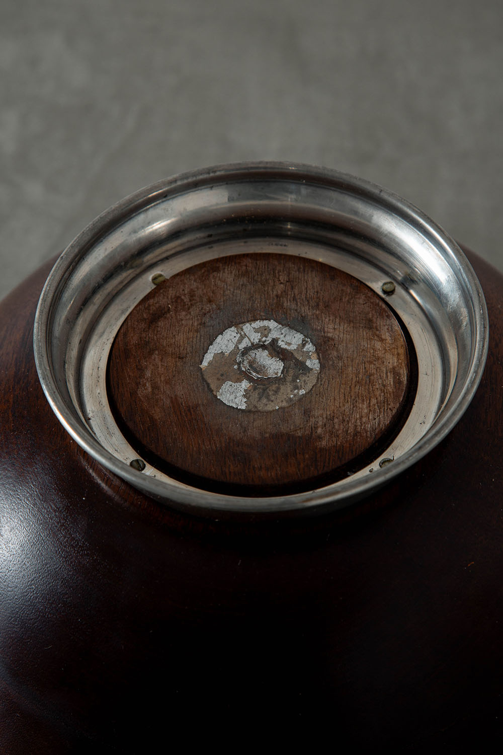 Vintage Bowl in Wood and Metal