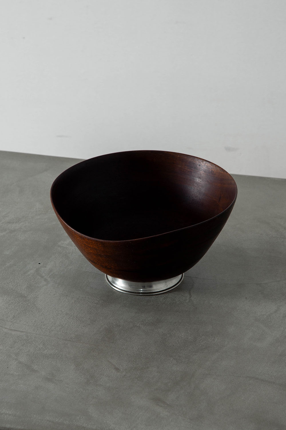 Vintage Bowl in Wood and Metal