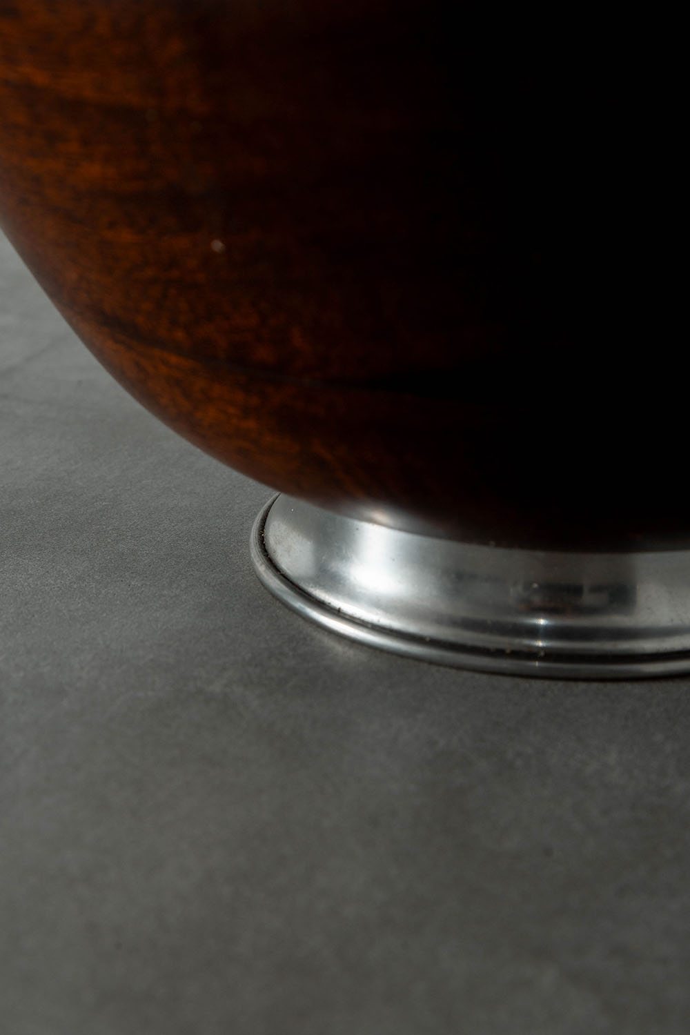 Vintage Bowl in Wood and Metal