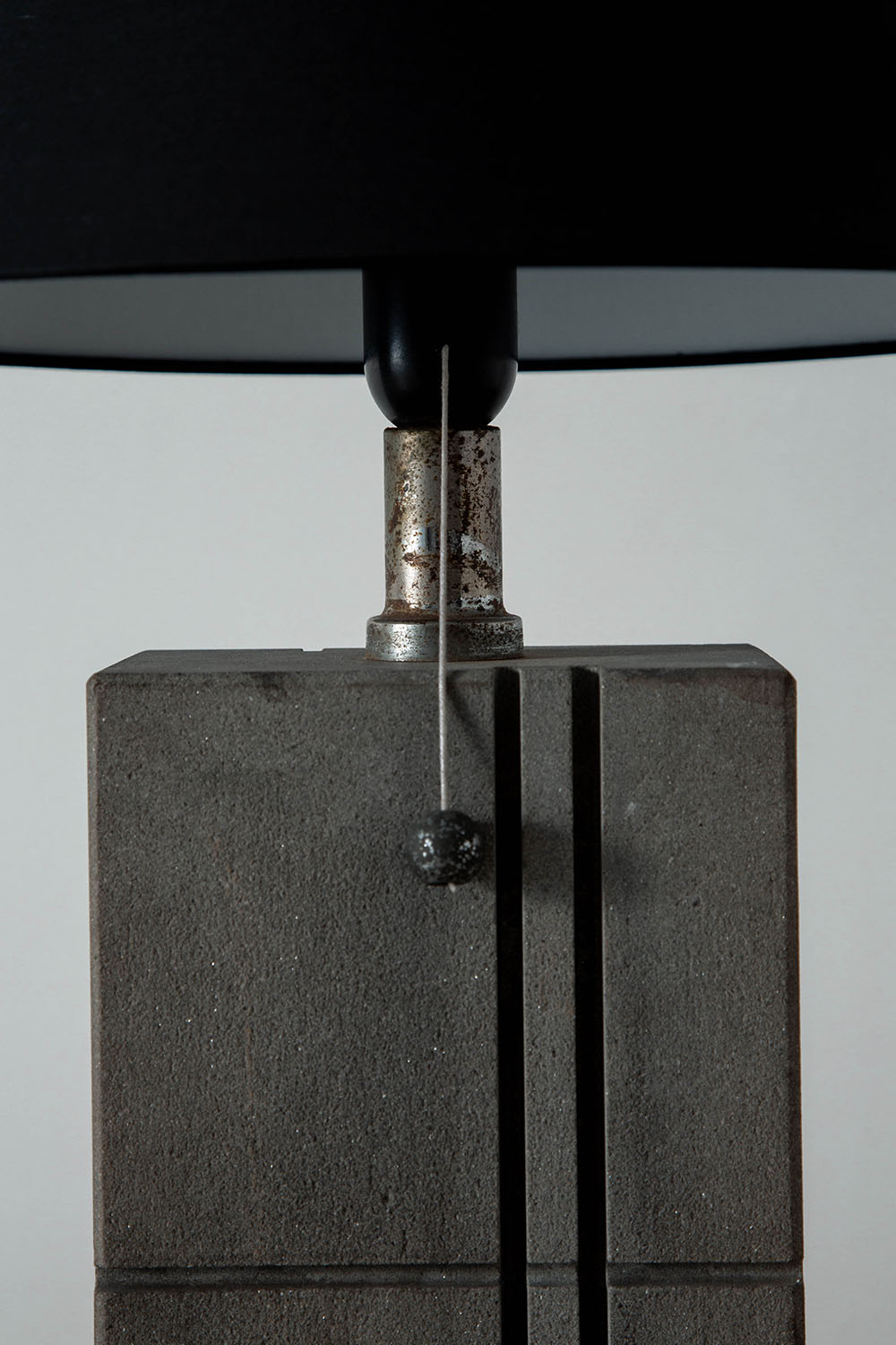 Table Lamp in Stone and Metal