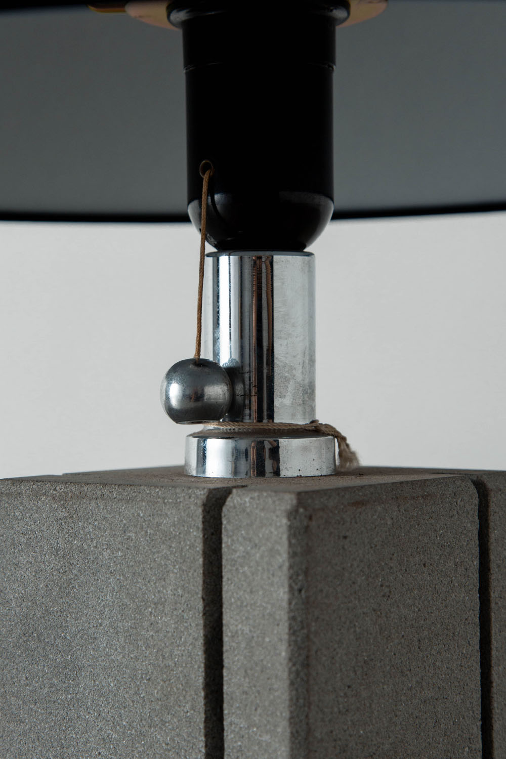 Table Lamp in Stone and Metal