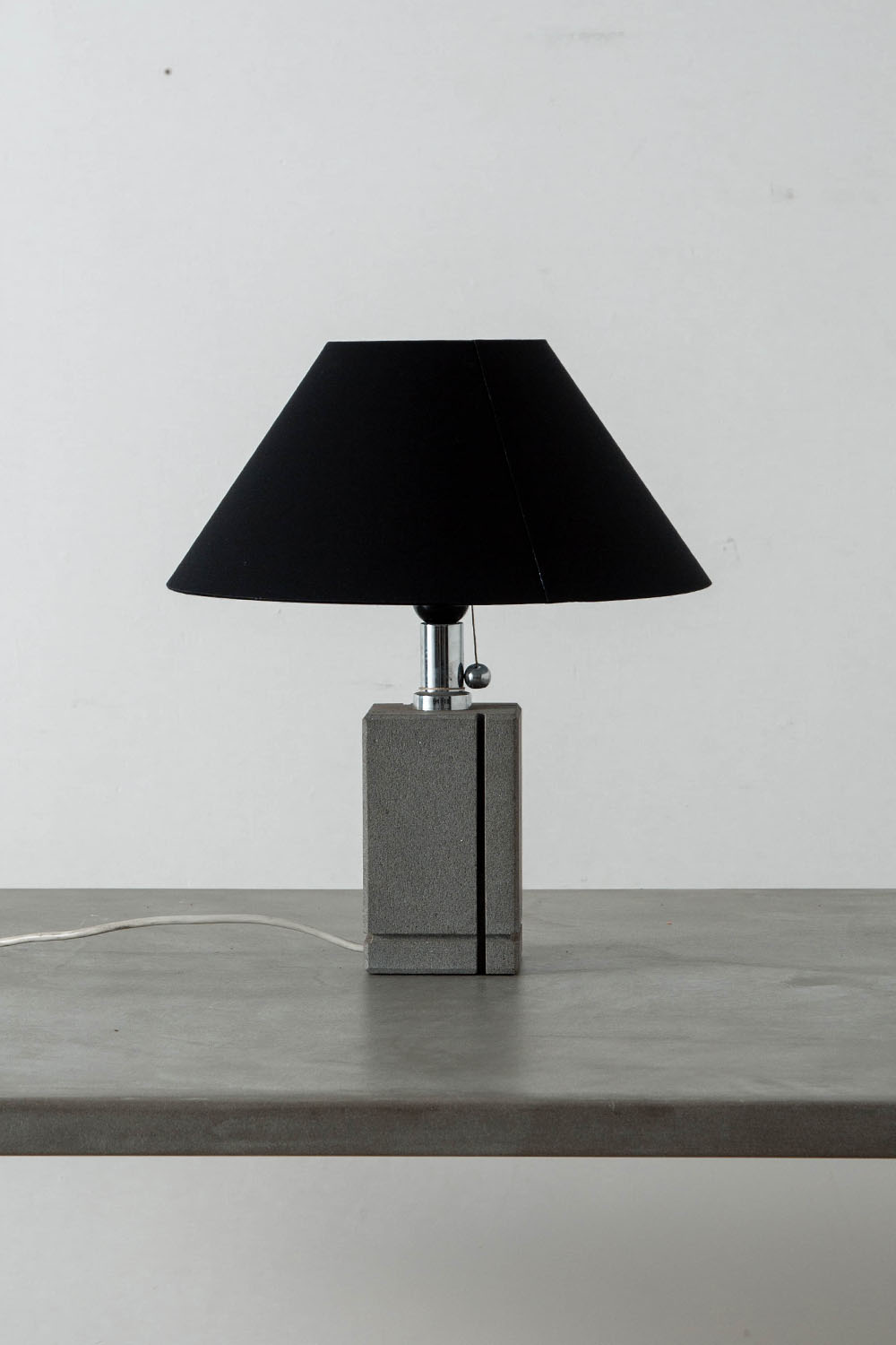 Table Lamp in Stone and Metal