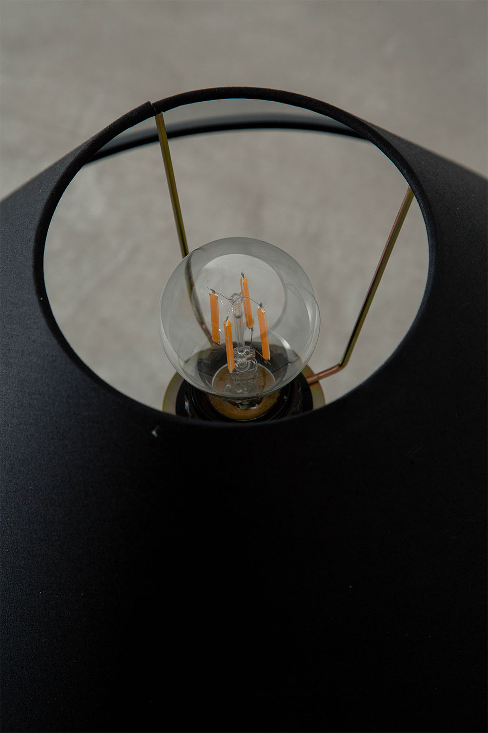 Table Lamp in Stone and Metal