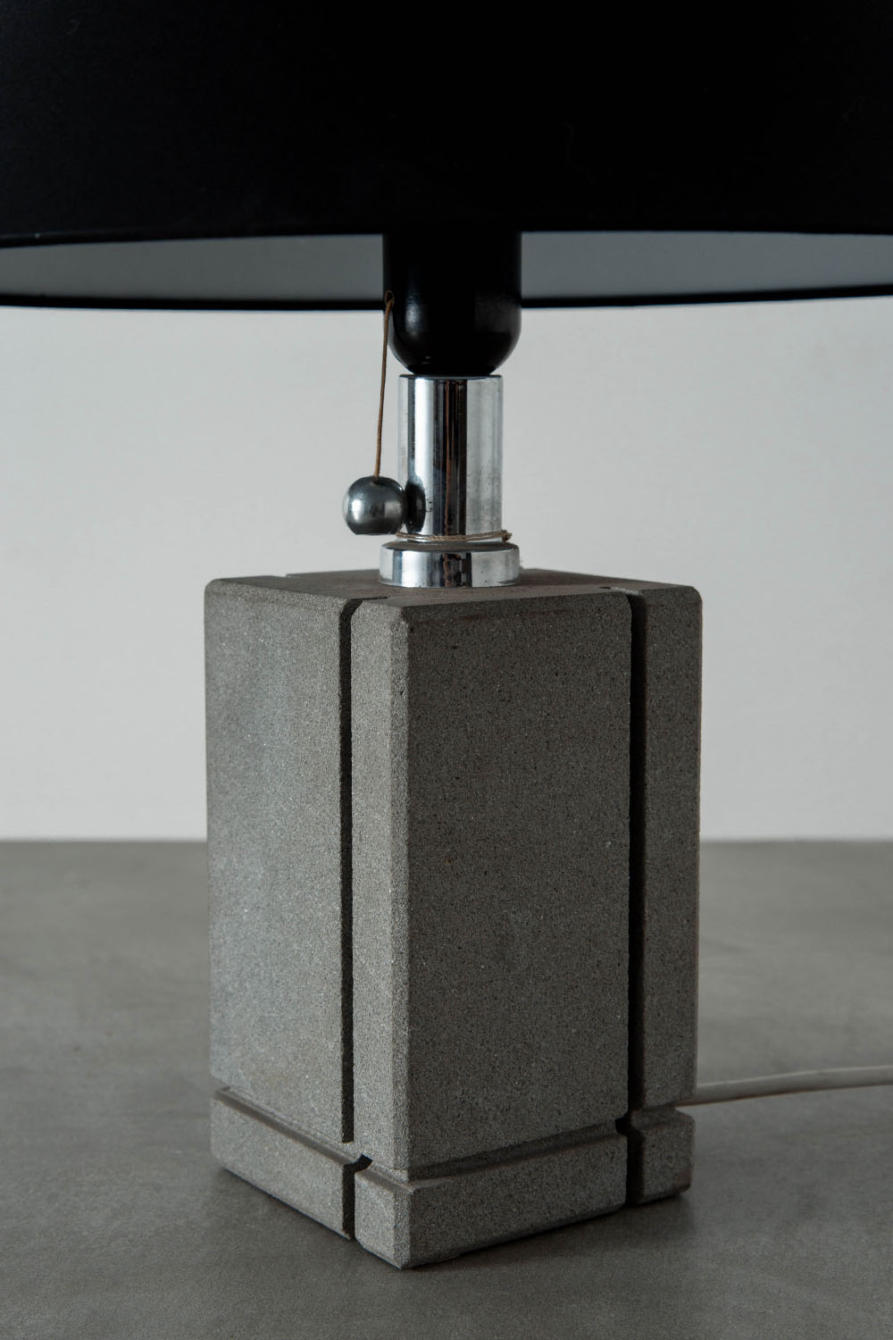 Table Lamp in Stone and Metal
