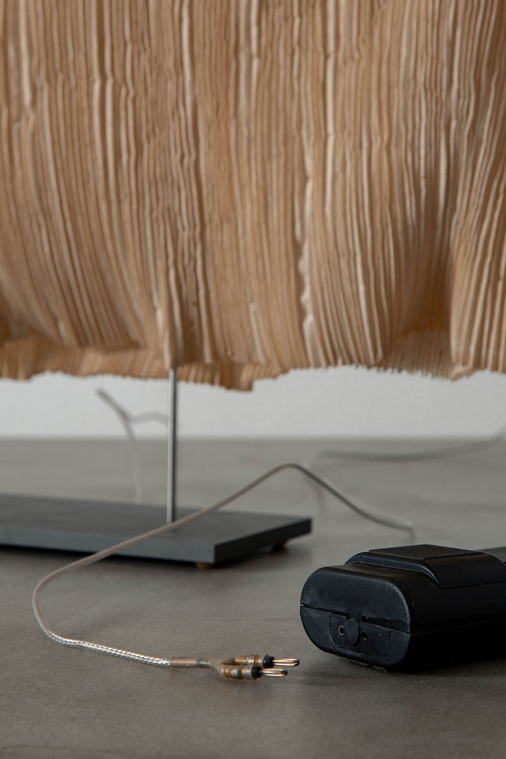 ‘SAMURAI’ Table Lamp by Ingo Maurer and  Dagmar Mombach for Ingo Maurer GmbH in Paper and Steel