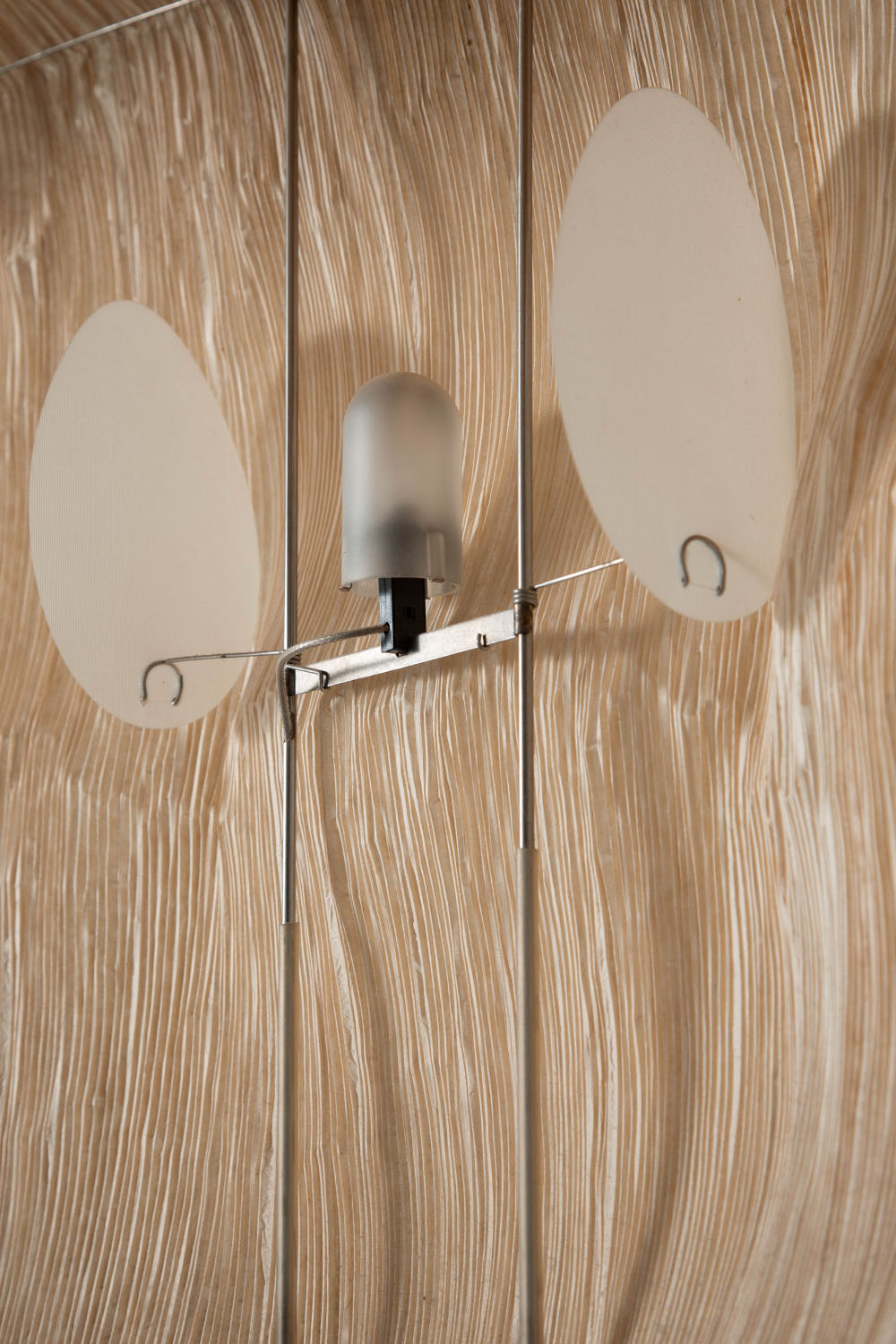 ‘SAMURAI’ Table Lamp by Ingo Maurer and  Dagmar Mombach for Ingo Maurer GmbH in Paper and Steel