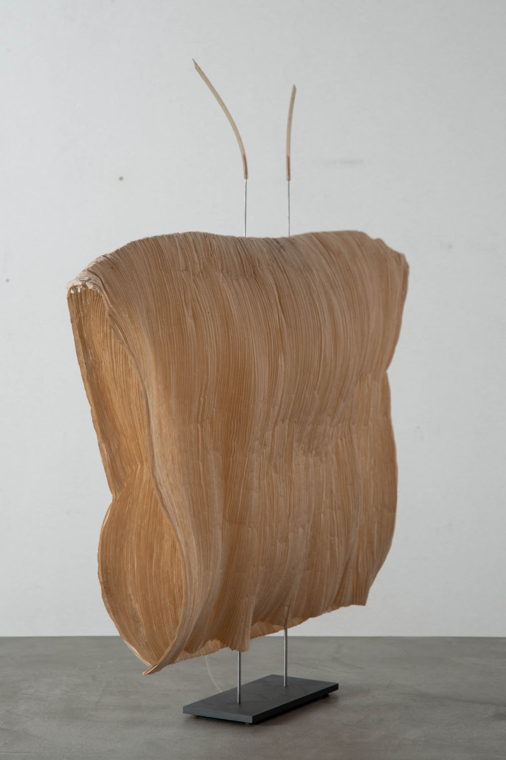 ‘SAMURAI’ Table Lamp by Ingo Maurer and  Dagmar Mombach for Ingo Maurer GmbH in Paper and Steel