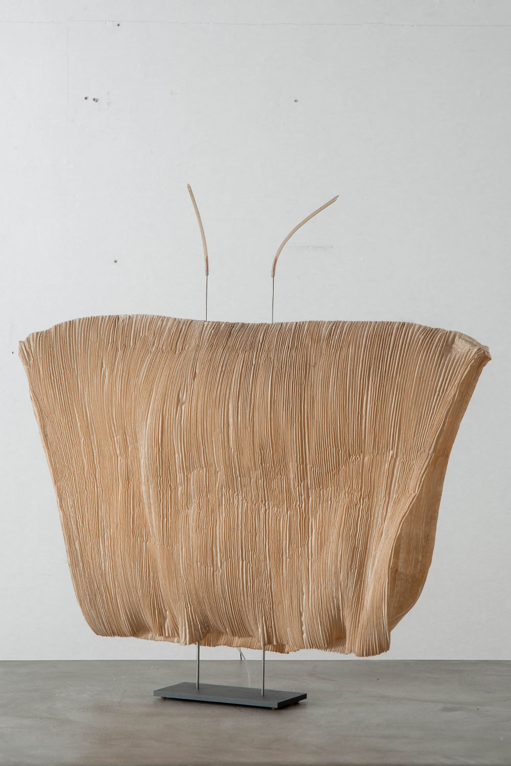 ‘SAMURAI’ Table Lamp by Ingo Maurer and  Dagmar Mombach for Ingo Maurer GmbH in Paper and Steel