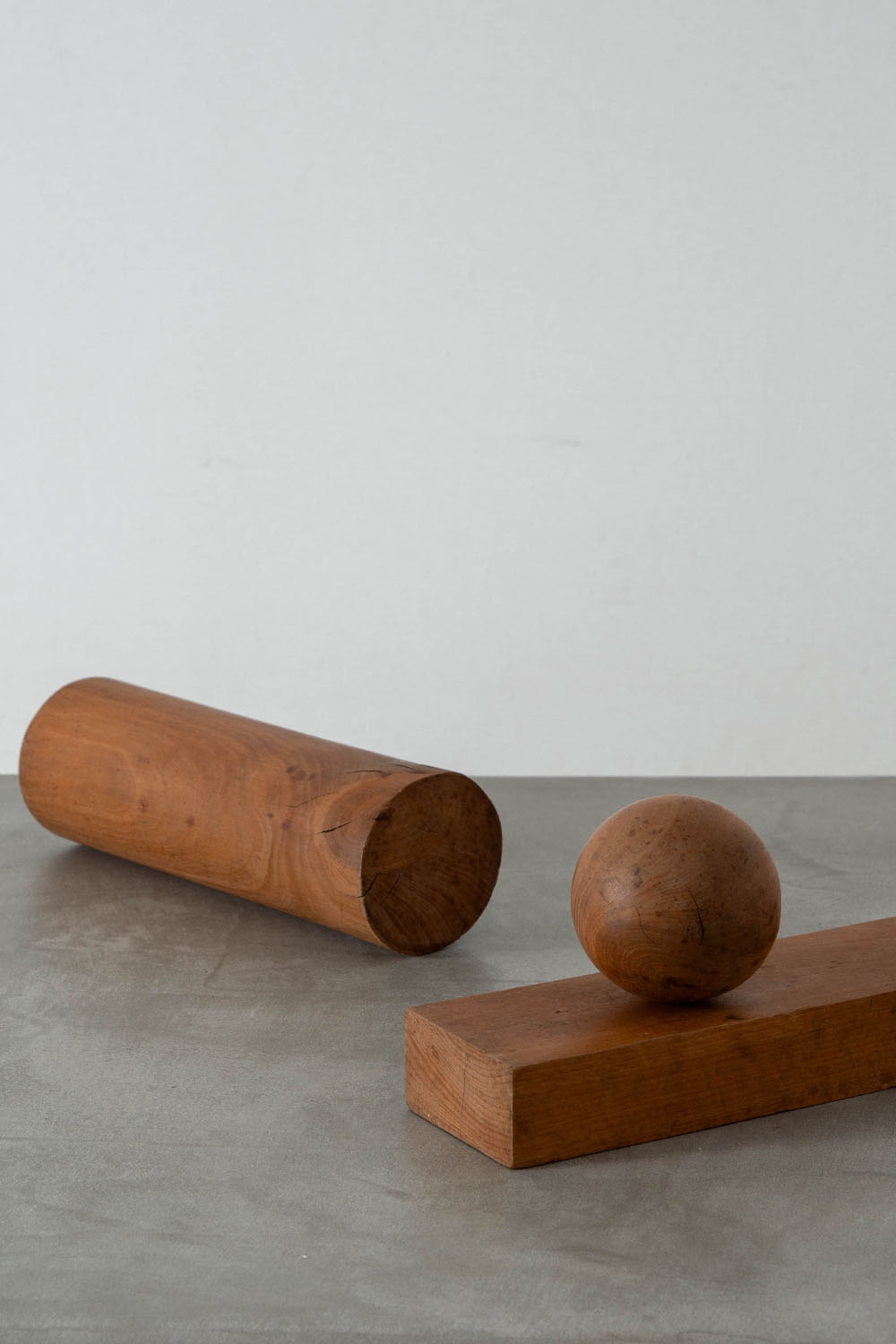 Geometric Shaped Objects Set in Wood