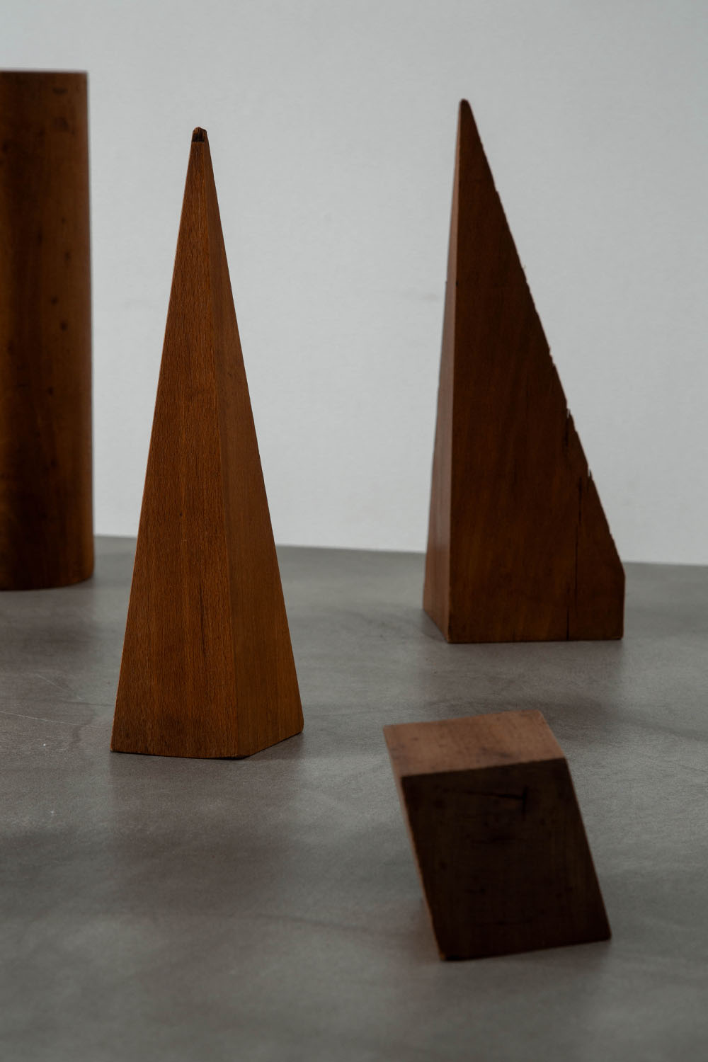 Geometric Shaped Objects Set in Wood