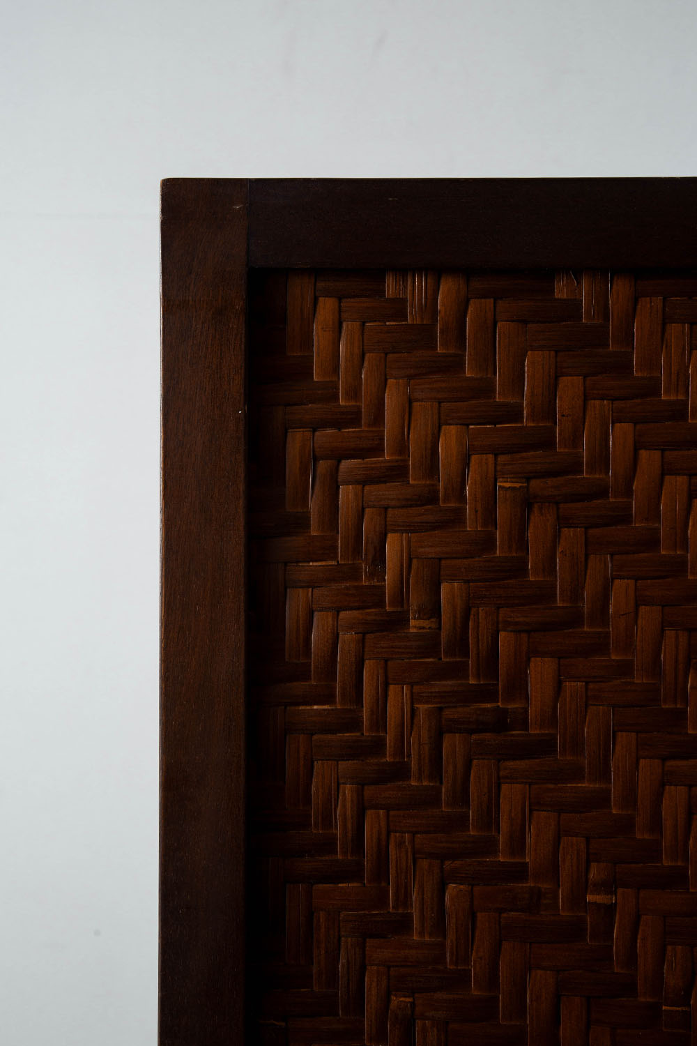 Screen in Wood and Rattan