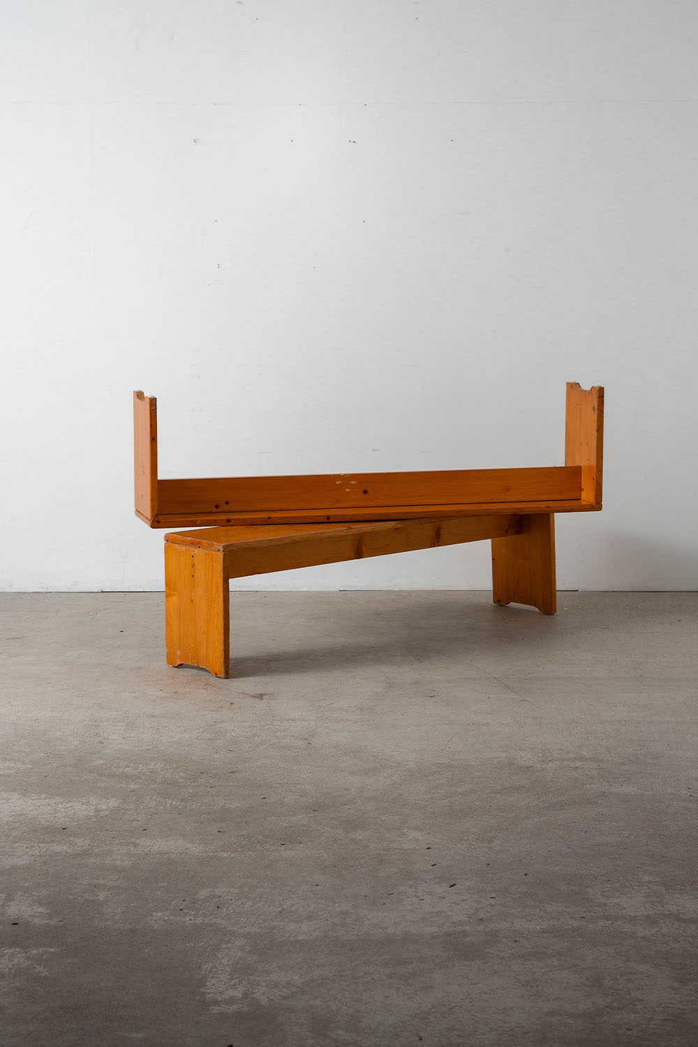 Bench by Charlotte Perriand for Les Arcs in Pine