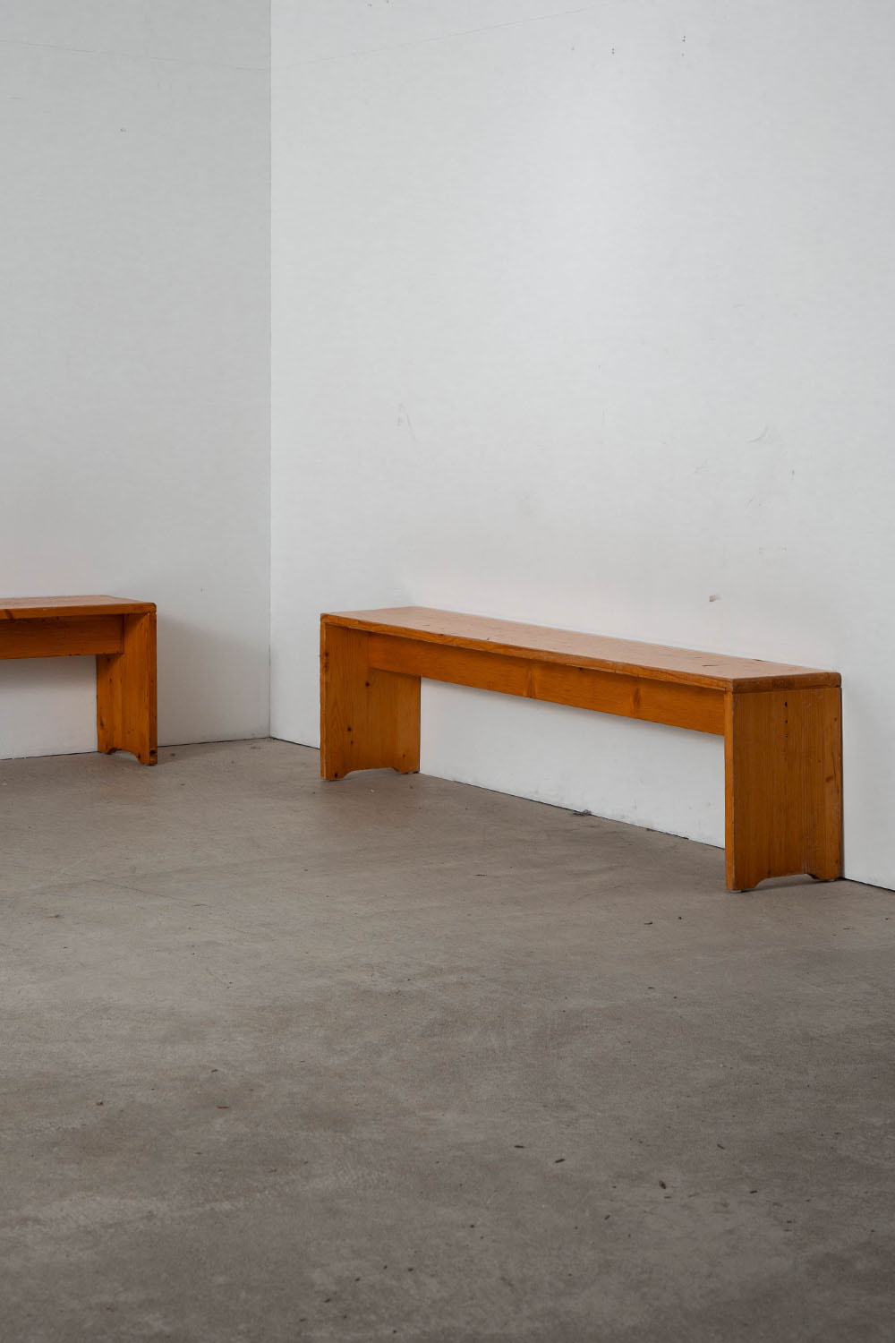 Bench by Charlotte Perriand for Les Arcs in Pine