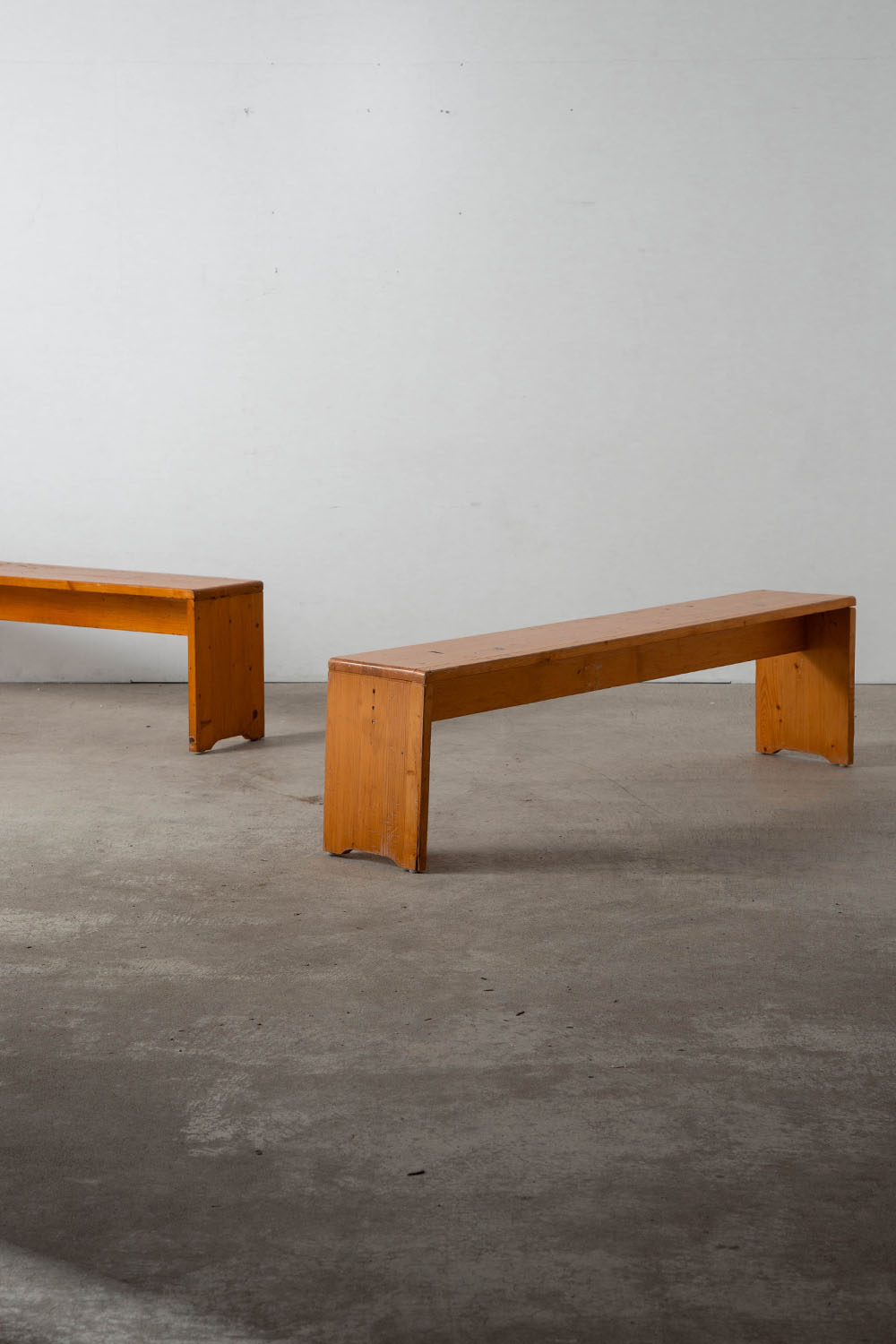 Bench by Charlotte Perriand for Les Arcs in Pine