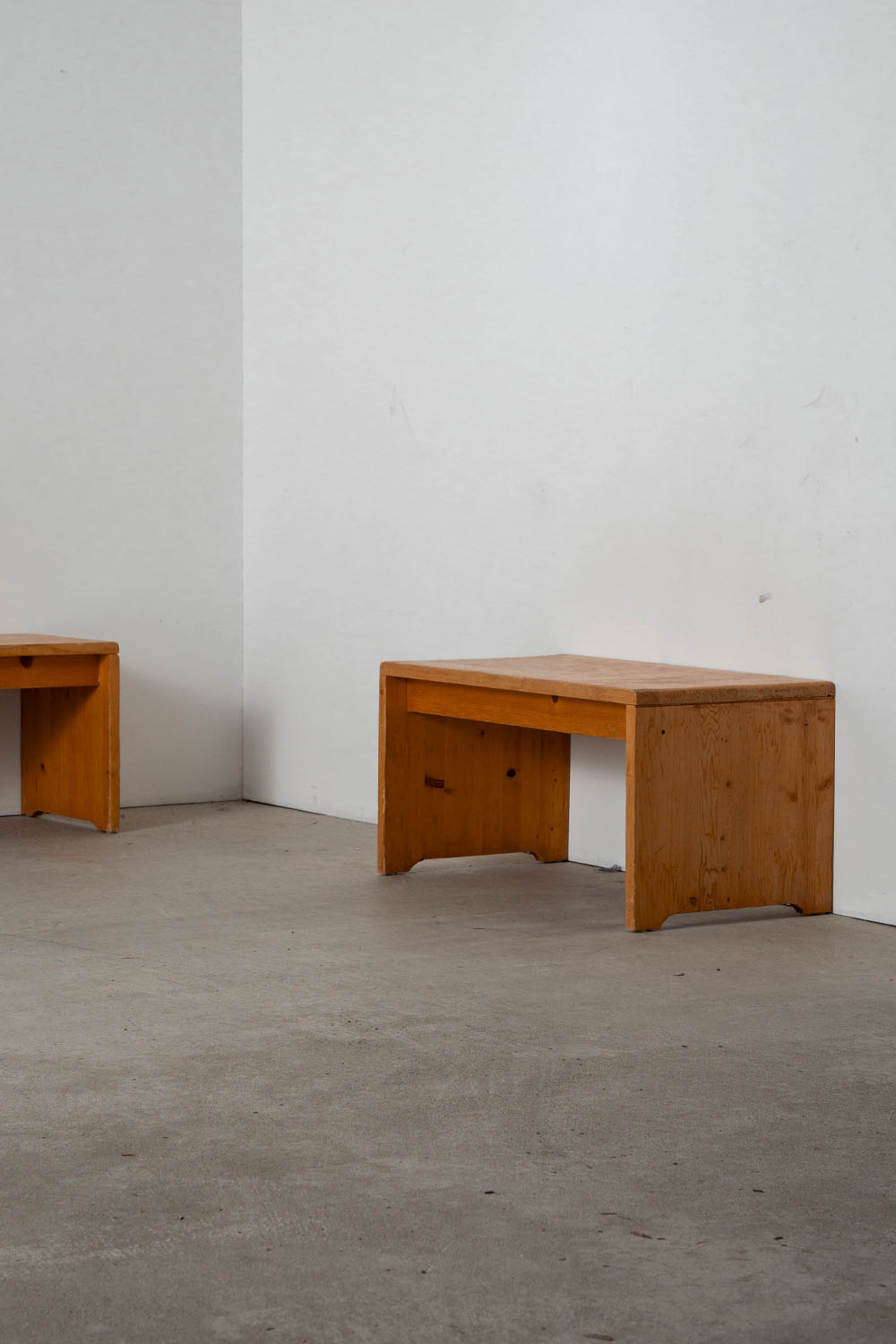 Bench by Charlotte Perriand for Les Arcs in Pine