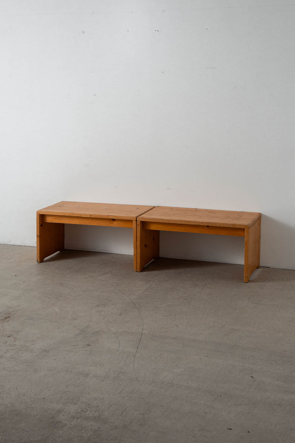Bench by Charlotte Perriand for Les Arcs in Pine