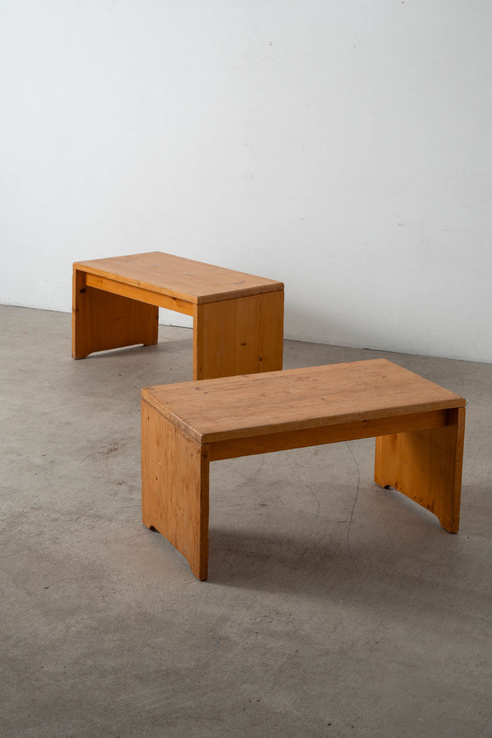 Bench by Charlotte Perriand for Les Arcs in Pine