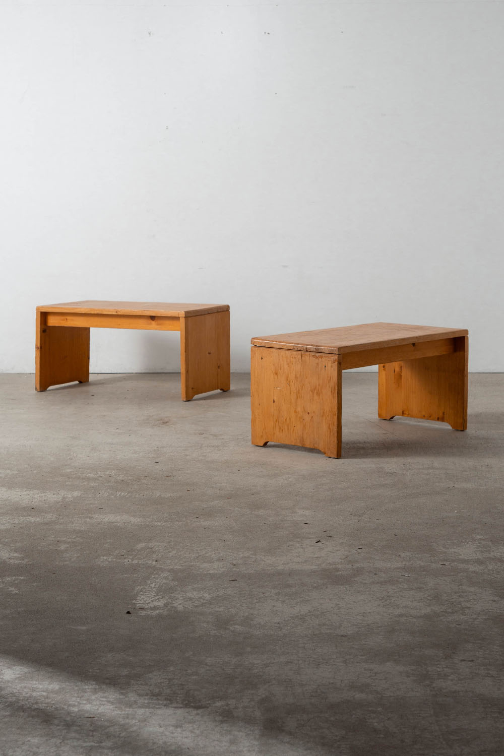 Bench by Charlotte Perriand for Les Arcs in Pine