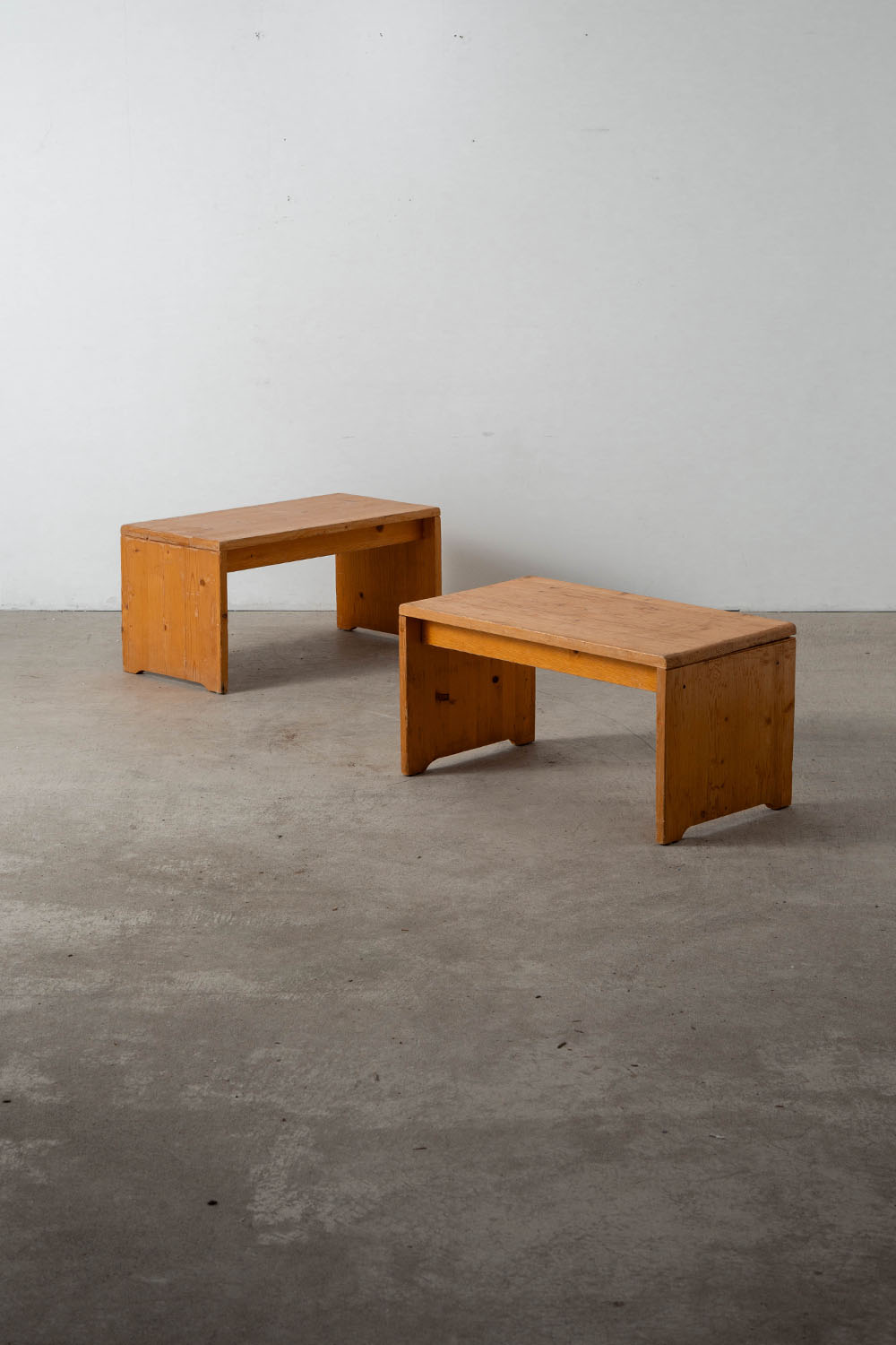 Bench by Charlotte Perriand for Les Arcs in Pine