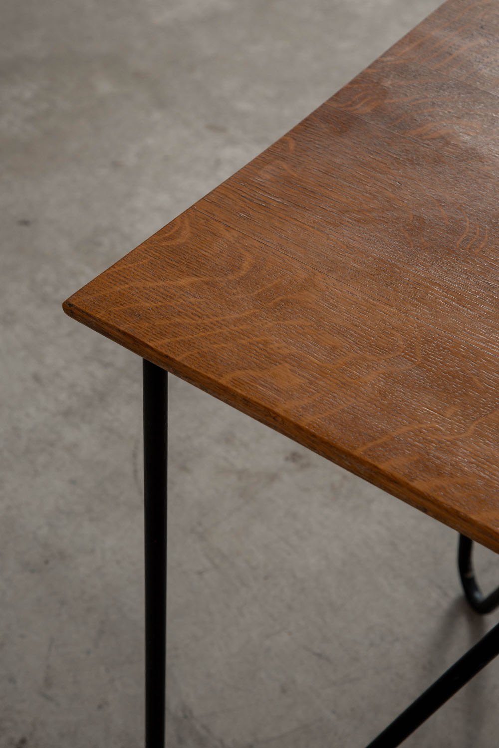 Side Table in Wood and Steel