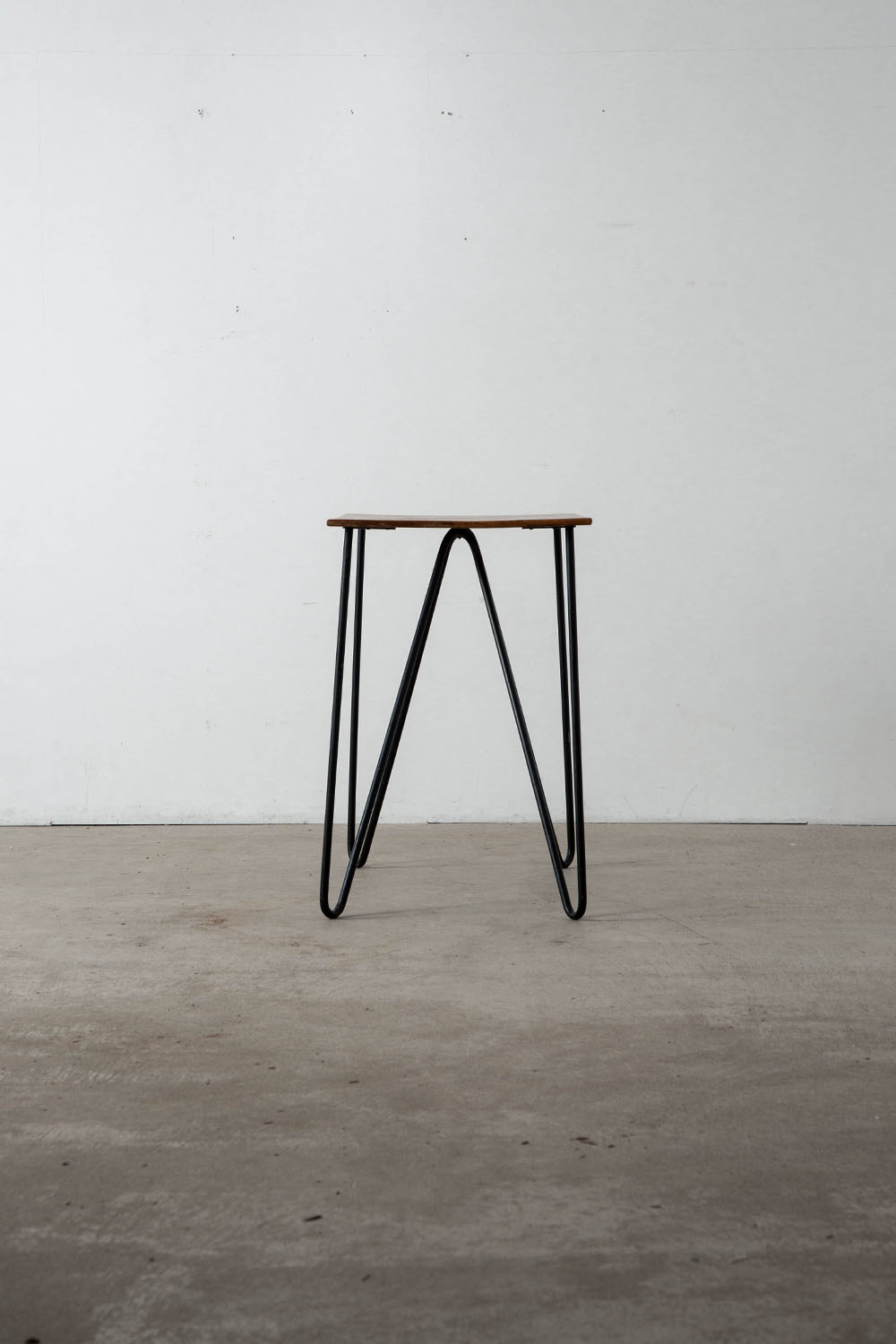 Side Table in Wood and Steel