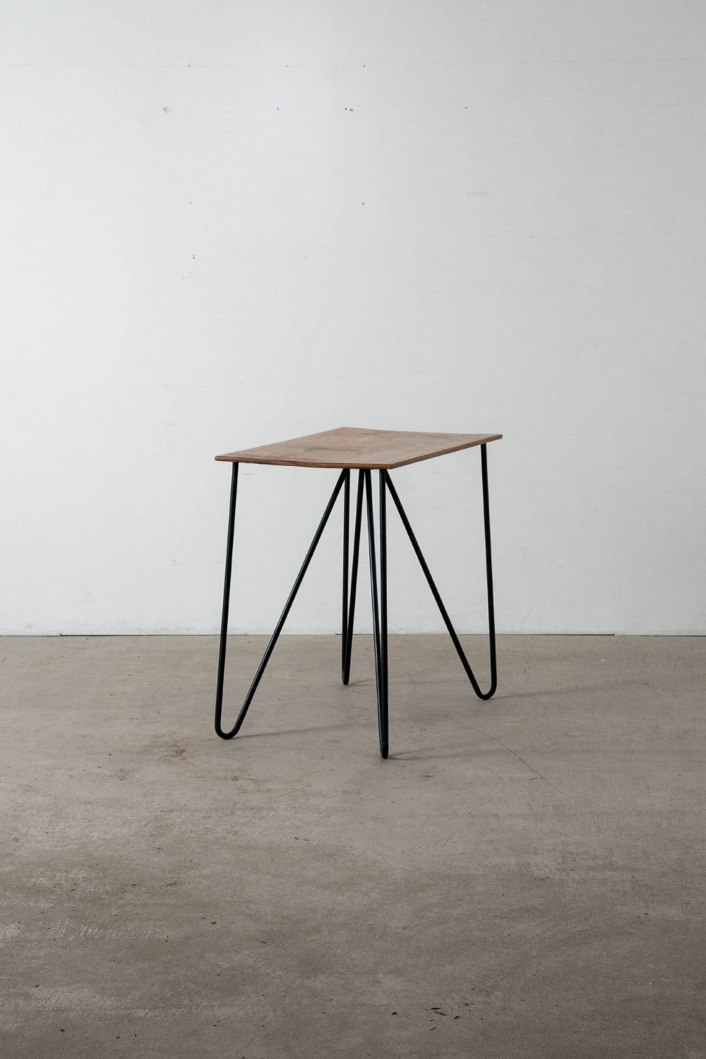 Side Table in Wood and Steel