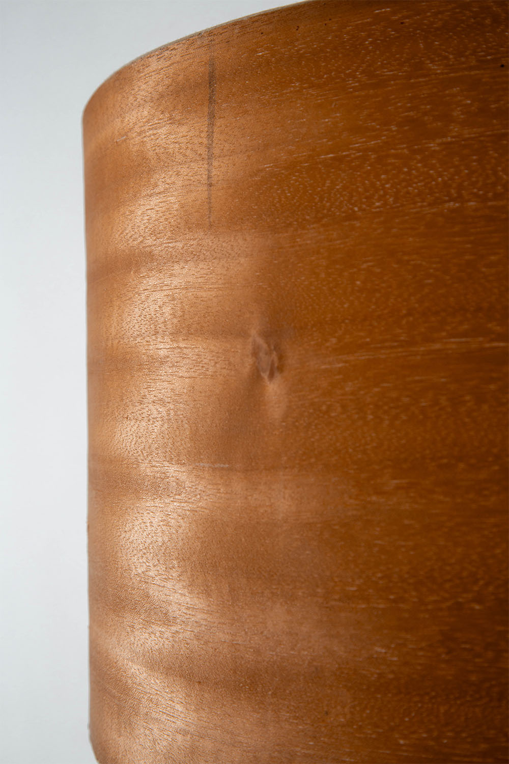 Floor Lamp in Wood , Steel and Brass