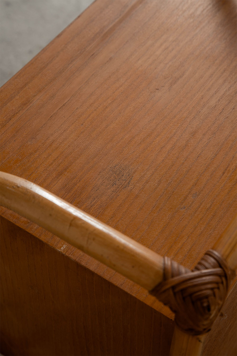 Chest in Wood and Bamboo